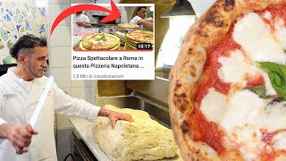 Pizzaiolo Napoletano ci mostra come prepara limpasto con biga per la sua Pizza Napoletana a Roma [upl. by Glassman727]