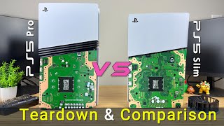 PS5 Pro Teardown and Comparison with PlayStation 5 Slim [upl. by Rossi969]