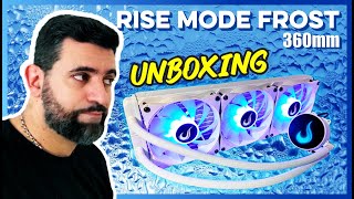 WATER COOLER GIGANTE DE 360MM RISE MODE FROST UNBOXING [upl. by Ymmik]