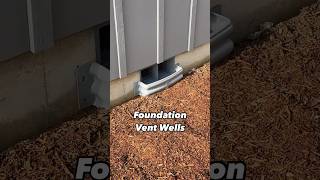 Foundation Vent Wells crawlspace homemaintenance diy portland homeinspector [upl. by Yesnik]