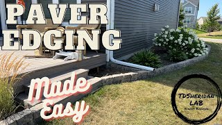 DIY Landscape Paver Edging Installation  StepbyStep Guide [upl. by Sinnek]