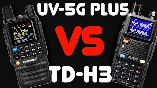 Baofeng UV5G Plus vs TidRadio TDH3  I Compare The TDH3 GMRS Radio To The Baofeng UV5G Plus GMRS [upl. by Fink]