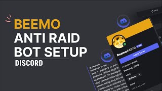 Discord Anti Raid Bot Setup Tutorial 2022  Beemo Bot [upl. by Novehs431]