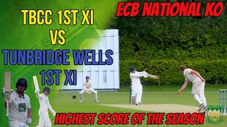 ECB National CUP  TBCC 1st XI vs Tunbridge Wells 1st XI  Cricket Highlights [upl. by Rowan]