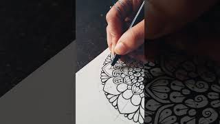 Mandala Drawing Tutorial mandala mandalaart mandalapatterns [upl. by Ecerehs]