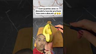 Com quantos anos vc descobriu isso que dar pra fazer isso com o abacate 🥑 abacate food shorts [upl. by Eberhart]