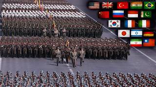 50 Most Powerful Armies in the World  Military Ranking [upl. by Nesral]