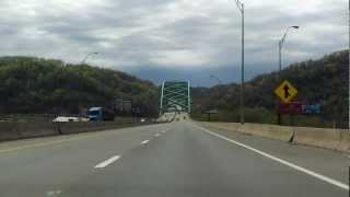 Wheeling Bypass Interstate 470  West Virginia westbound [upl. by Hallett]