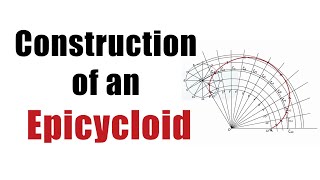 How to DRAW an EPICYCLOID CURVE Engineering Curves  Engineering Drawing [upl. by Stets]