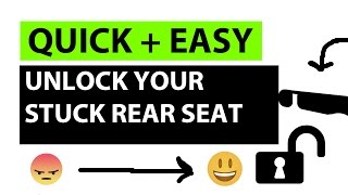 How to Unlock Your Stuck Rear Seat in Seconds [upl. by Schindler]