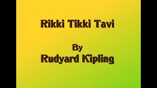 Rikki Tikki Tavi By Rudyard Kipling an Audiobook with Storyman [upl. by Devan]