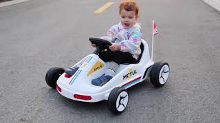 JOYLDIAS Kids Go Kart 12V7AH Battery Powered Electric Go Kart for Kids [upl. by Tijnar15]