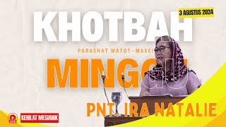 Khotbah Minggu Parashat MatotMasei Minggu 04 Agustus 2024  Gereja Kehilat Mesianik Indonesia [upl. by Novia]