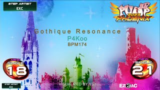 PUMP IT UP PHOENIX Gothique Resonance S18 amp S21 pre S20 → S21  Modified  S18 RUN Lv4 Title [upl. by Ynnor956]