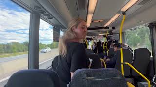 Riding a Scania CityWide LEA CK320UA 6x22LB on line 583 from Arlanda Terminal 45 to Märsta Station [upl. by Vincelette]