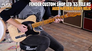 No TalkingJust Tones  Fender Custom Shop Limited 53 Tele HS Heavy Relic Aged Natural [upl. by Atnovart]