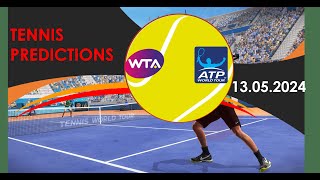 Tennis Predictions TodayATP RomeWTA RomeTennis Betting TipsTennis Preview [upl. by Lovmilla]