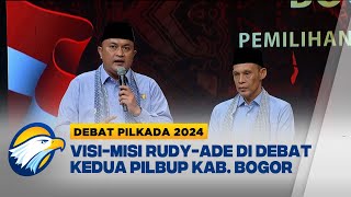 VisiMisi RudyAde pada Debat Kedua Pilbup Kabupaten Bogor  Debat Pilkada 2024 [upl. by Clarabelle392]