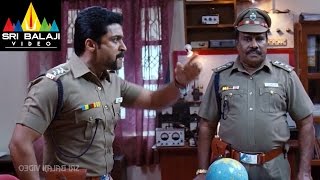 Singam Yamudu2 Surya Warning to Officers  Suriya Anushka Hansika  Sri Balaji Video [upl. by Latreece]