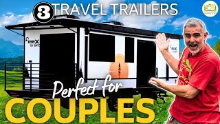 3 Travel Trailers Perfect For Couples  2024 Models [upl. by Bliss]