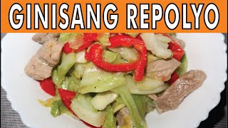 Ginisang Repolyo Recipe by CookinGee [upl. by Nyvrem187]