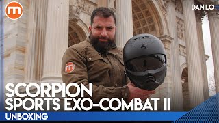 Scorpion Sports EXOCombat II  Un casco JET che non ha paura degli INTEGRALI  MotorUnboxing [upl. by Bose]