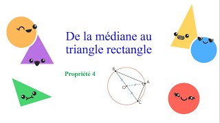 De la médiane au triangle rectangle [upl. by Ozner]