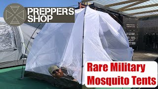 Set Up And Review Of A Rare Military Mosquito Dome Tent [upl. by Poyssick353]