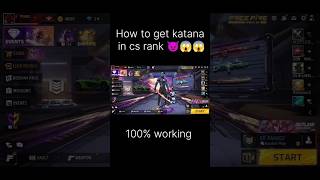 How to get katana in cs rank freefireshortstotalgaming [upl. by Allain]