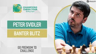 Banter Blitz with GM Peter Svidler [upl. by Alya]