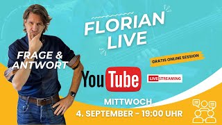 FLORIAN LIVE BASSTALK 8 am Mittwoch 4 September 2024 um 1900 Uhr [upl. by Schell]