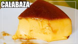 FLAN de CALABAZA cremoso  SIN HORNO y SIN HUEVO 4 INGREDIENTES🍰🎃  receta FÁCIL🍰🎃 [upl. by Llatsyrc]