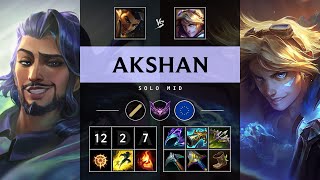 Akshan Mid vs Ezreal Dominating  EUW Master Patch 1419 [upl. by Odnanreh]