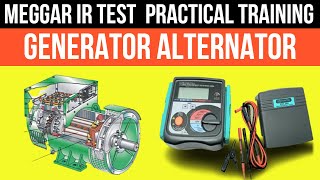 How to do insulation test of 3 phase Altenator  how to do 3 phase Generator winding megger testing [upl. by Nananne5]