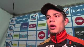 Wout Van Aert wins the BPost Bank Trofee  Essen 2015 [upl. by Aleinad]