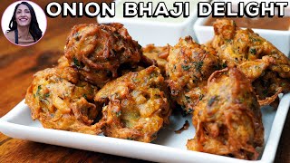 Make PERFECT Onion Bhaji Every Time  StepbyStep Recipe  Onion Bhajis [upl. by Airtina]