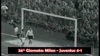 Road to Scudetto  19561957  Tutti i gol del Milan [upl. by Trinatte]