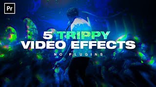 5 TRIPPY Music Video Effects  NO PLUGINS Premiere Pro CC Tutorial [upl. by Semele]