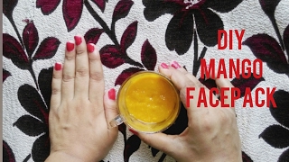 HOMEMADE MANGO FACE PACK DIY FACE MASK FOR GLOWING SKIN [upl. by Nnylrefinnej]