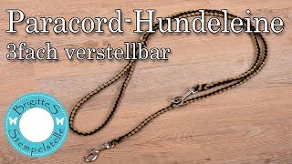 Paracord Hundeleine 115 bis 18m 3fach verstellbar [upl. by Naghem]