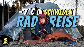 Zelten bei 7° in SCHWEDEN Unsere RADREISE ans NORDKAP amp zurück EP10 [upl. by Novej]