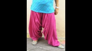 Patiyala Salwar Cutting amp Stitching  TAMIL DIY [upl. by Ardnuhsor]