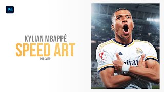 Mbappe to Real Madrid Speed Art [upl. by Atteuqal]