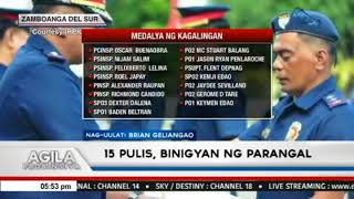 15 pulis binigyan ng parangal sa Camp Abendan Mercedes Zamboanga City [upl. by Ashlin]