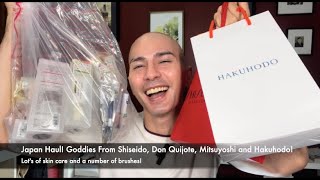 Japan Travel Haul  Lots Of Skin Care Goodies From Shiseido Don Quijote Mitsuyoshi and Hakuhodo [upl. by Briney]