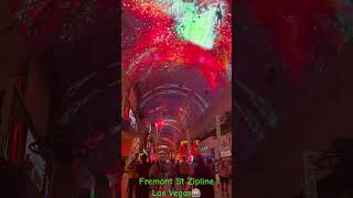 Las Vegas Outdoor Zipline  Fremont Street Experience [upl. by Asp]