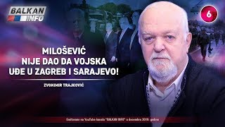 INTERVJU Zvonimir Trajković  Milošević nije dao da vojska uđe u Zagreb i Sarajevo 18122019 [upl. by Aufmann511]