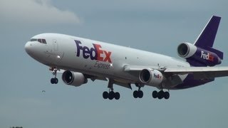 FedEx N527FE MD11 Landing Portland Airport PDX [upl. by Maegan]