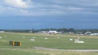 Emirates Boeing 777300ER takeoff  Geneva Airport [upl. by Caren]