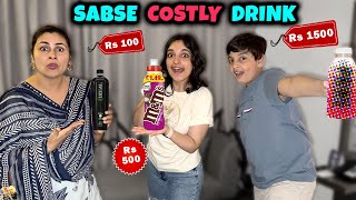 SABSE COSTLY DRINK  Aayu and Pihu Show [upl. by Ettennahs]